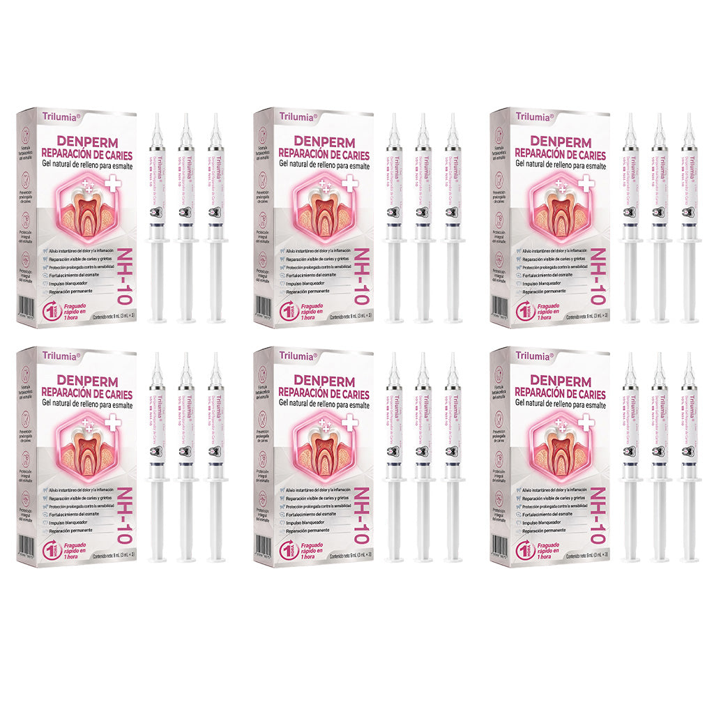 Trilumia® DenPerm🦷🥫🥫 Gel reparador de caries y relleno de esmalte natural