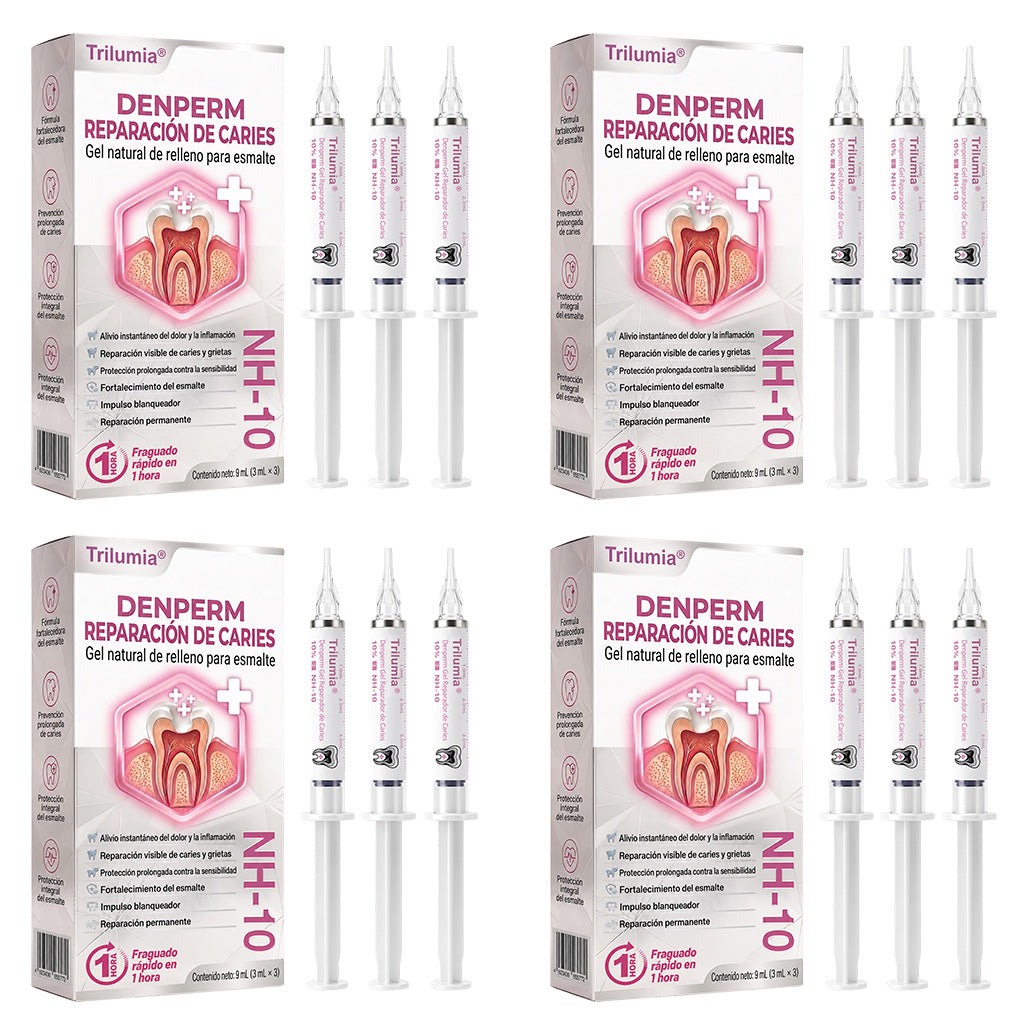Trilumia® DenPerm🦷🥫🥫 Gel reparador de caries y relleno de esmalte natural