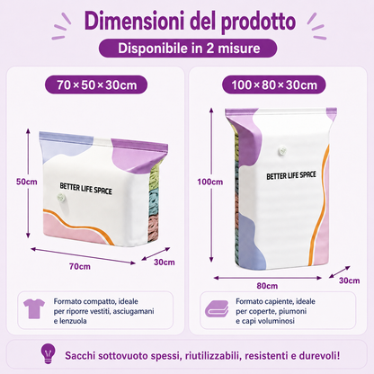 ULTIMO GIORNO! 🔥 SCONTO 70% 👕 SVOZK® Sacchetti sottovuoto 3D senza pompa 📦 L’organizer tutto-in-uno definitivo per vestiti, giocattoli, libri e peluche 🧸📚👕🧦