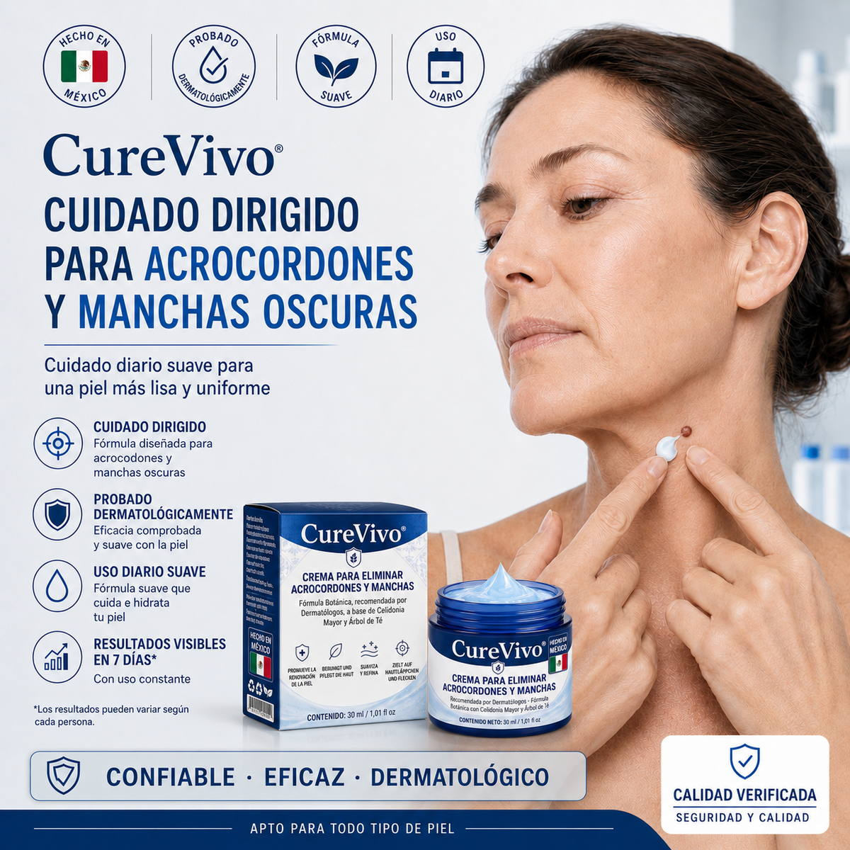 𝐂𝐮𝐫𝐞𝐕𝐢𝐯𝐨® 🛒𝐂𝐫𝐞𝐦𝐚 𝐝𝐞 𝟕 𝐝í𝐚𝐬 𝐩𝐚𝐫𝐚 𝐞𝐥𝐢𝐦𝐢𝐧𝐚𝐫 𝐚𝐜𝐫𝐨𝐜𝐨𝐫𝐝𝐨𝐧𝐞𝐬 𝐲 𝐦𝐚𝐧𝐜𝐡𝐚𝐬 (𝐟ó𝐫𝐦𝐮𝐥𝐚 𝐬𝐢𝐧 𝐝𝐨𝐥𝐨𝐫 – 𝐬𝐢𝐧 𝐜𝐢𝐜𝐚𝐭𝐫𝐢𝐜𝐞𝐬)