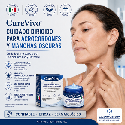 𝐂𝐮𝐫𝐞𝐕𝐢𝐯𝐨® 🛒𝐂𝐫𝐞𝐦𝐚 𝐝𝐞 𝟕 𝐝í𝐚𝐬 𝐩𝐚𝐫𝐚 𝐞𝐥𝐢𝐦𝐢𝐧𝐚𝐫 𝐚𝐜𝐫𝐨𝐜𝐨𝐫𝐝𝐨𝐧𝐞𝐬 𝐲 𝐦𝐚𝐧𝐜𝐡𝐚𝐬 (𝐟ó𝐫𝐦𝐮𝐥𝐚 𝐬𝐢𝐧 𝐝𝐨𝐥𝐨𝐫 – 𝐬𝐢𝐧 𝐜𝐢𝐜𝐚𝐭𝐫𝐢𝐜𝐞𝐬)