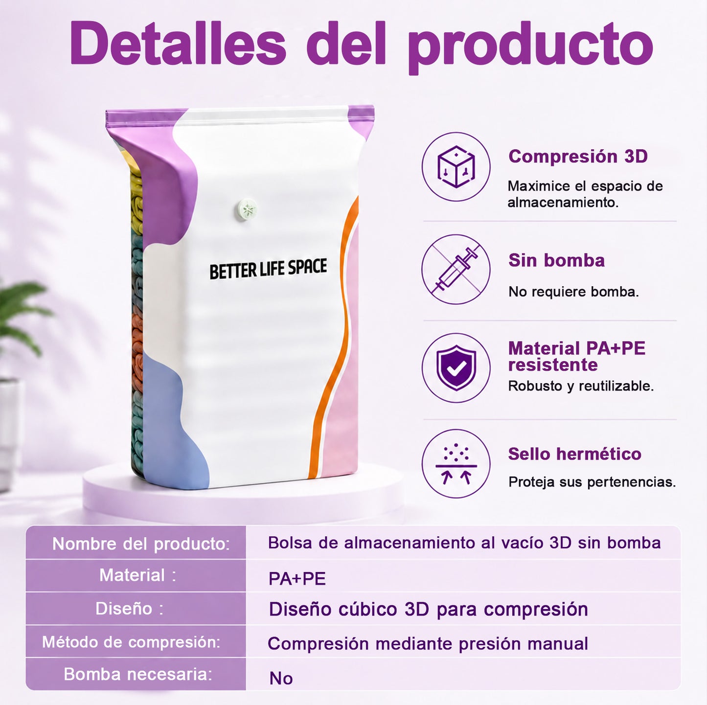 ÚLTIMO DÍA 🔥 70% DE DESCUENTO 👕 SVOZK® Bolsas 3D de Almacenamiento sin Bomba 📦 El organizador todo en uno para ropa, cobijas, juguetes, libros y peluches 🧸📚👕🧦