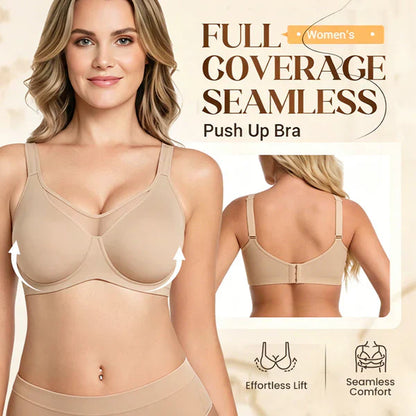 🏆LUCKYSONG® Último Día – Precio Especial 💐 Sujetador Elegante Transparente de Cobertura Completa Plus Size - Negro