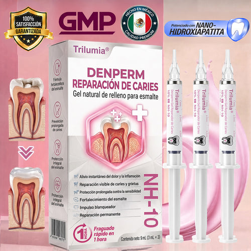 Trilumia® DenPerm🦷🥫🥫 Gel reparador de caries y relleno de esmalte natural