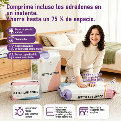 ÚLTIMO DÍA 🔥 70% DE DESCUENTO 👕 SVOZK® Bolsas 3D de Almacenamiento sin Bomba 📦 El organizador todo en uno para ropa, cobijas, juguetes, libros y peluches 🧸📚👕🧦