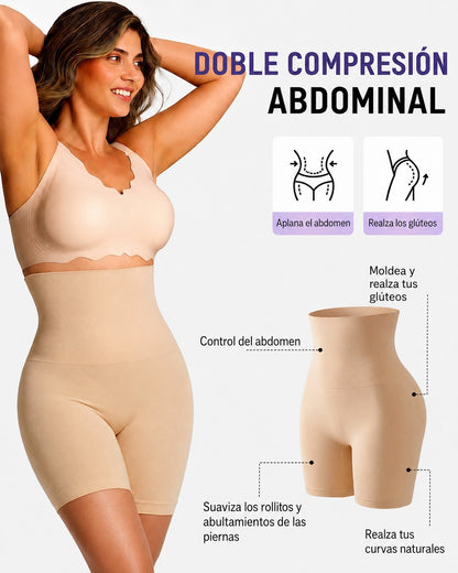 🔥50% de descuento último día | Sfrcord® Faja Moldeadora para Mujer – Short de Cintura Alta con Control de Abdomen