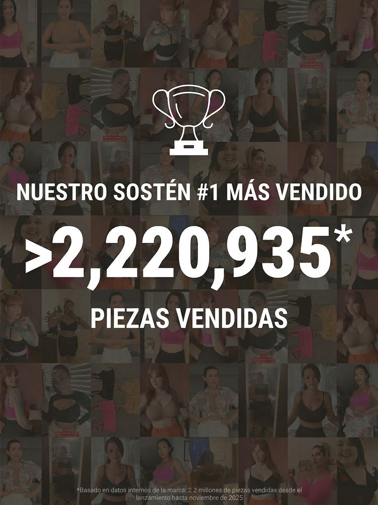 🏆LUCKYSONG® Sujetador Sin Aros de Uso Diario, Sin Relleno, Suave y Ligero