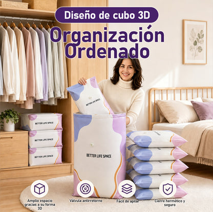 ÚLTIMO DÍA 🔥 70% DE DESCUENTO 👕 SVOZK® Bolsas 3D de Almacenamiento sin Bomba 📦 El organizador todo en uno para ropa, cobijas, juguetes, libros y peluches 🧸📚👕🧦
