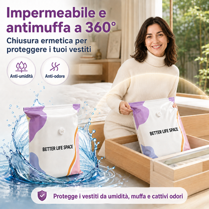 ULTIMO GIORNO! 🔥 SCONTO 70% 👕 SVOZK® Sacchetti sottovuoto 3D senza pompa 📦 L’organizer tutto-in-uno definitivo per vestiti, giocattoli, libri e peluche 🧸📚👕🧦