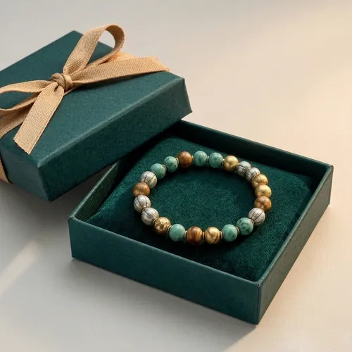 Vintage Mixed Bead Stretch Bracelet