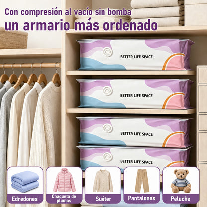ÚLTIMO DÍA 🔥 70% DE DESCUENTO 👕 SVOZK® Bolsas 3D de Almacenamiento sin Bomba 📦 El organizador todo en uno para ropa, cobijas, juguetes, libros y peluches 🧸📚👕🧦