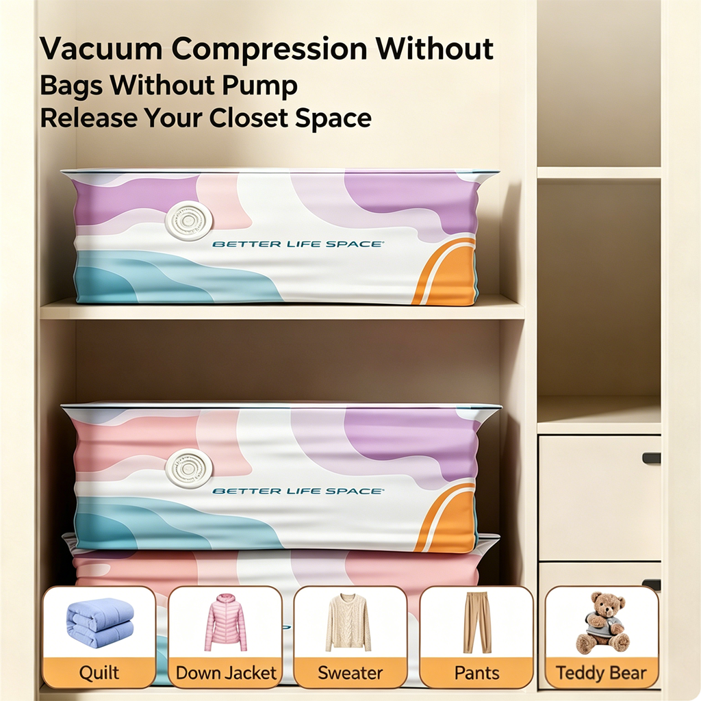 ULTIMO GIORNO! 🔥 SCONTO 70% 👕 SVOZK® Sacchetti sottovuoto 3D senza pompa 📦 L’organizer tutto-in-uno definitivo per vestiti, giocattoli, libri e peluche 🧸📚👕🧦