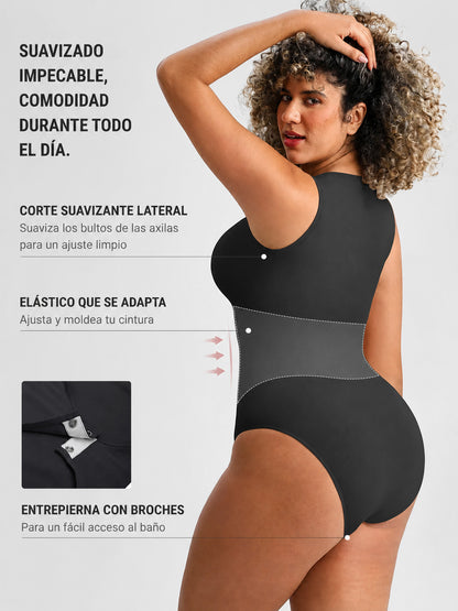 🏆LUCKYSONG® Body Sin Costuras Ultrasuave de Uso Diario con Escote Redondo