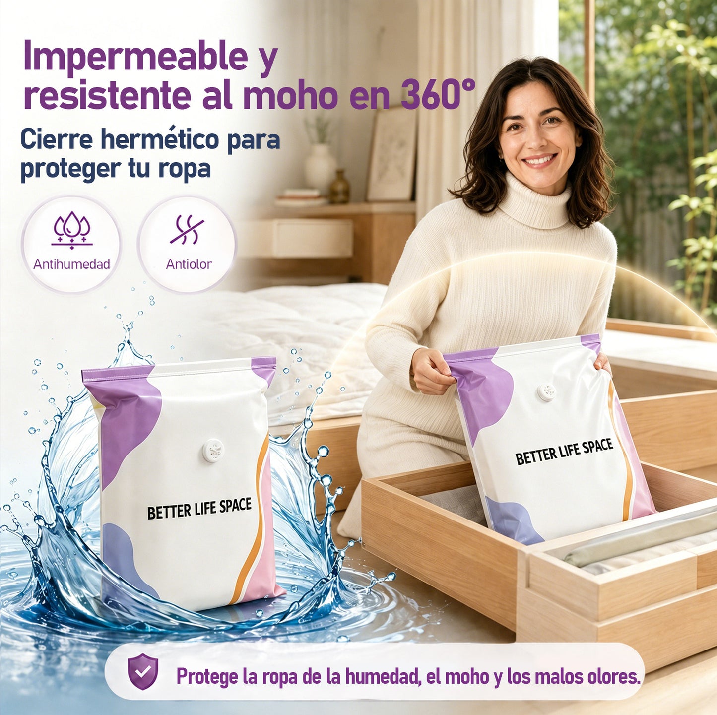 ÚLTIMO DÍA 🔥 70% DE DESCUENTO 👕 SVOZK® Bolsas 3D de Almacenamiento sin Bomba 📦 El organizador todo en uno para ropa, cobijas, juguetes, libros y peluches 🧸📚👕🧦