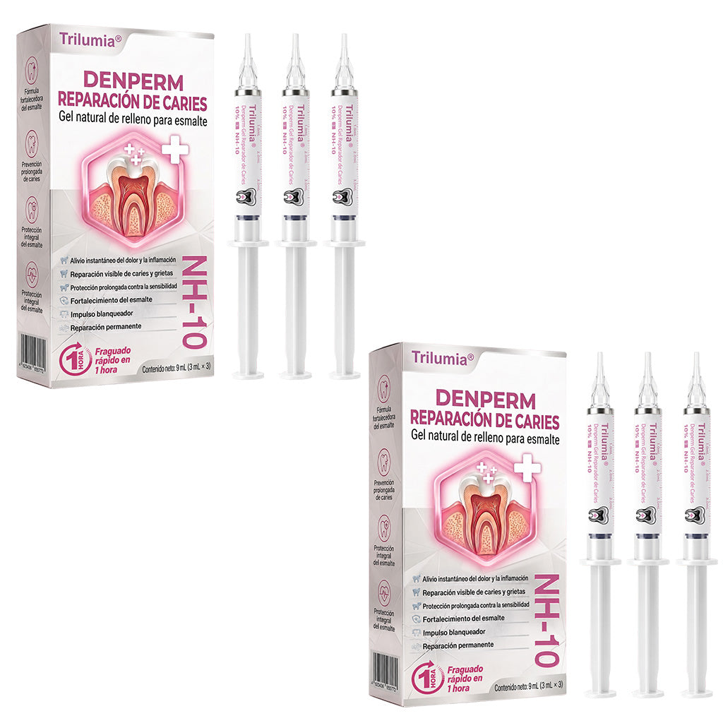 Trilumia® DenPerm🦷🥫🥫 Gel reparador de caries y relleno de esmalte natural