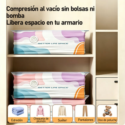ÚLTIMO DÍA 🔥 70% DE DESCUENTO 👕 SVOZK® Bolsas 3D de Almacenamiento sin Bomba 📦 El organizador todo en uno para ropa, cobijas, juguetes, libros y peluches 🧸📚👕🧦