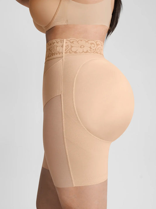 🏆LUCKYSONG® Short Moldeador Ultraelástico con Banda en V y Efecto Levanta Glúteos
