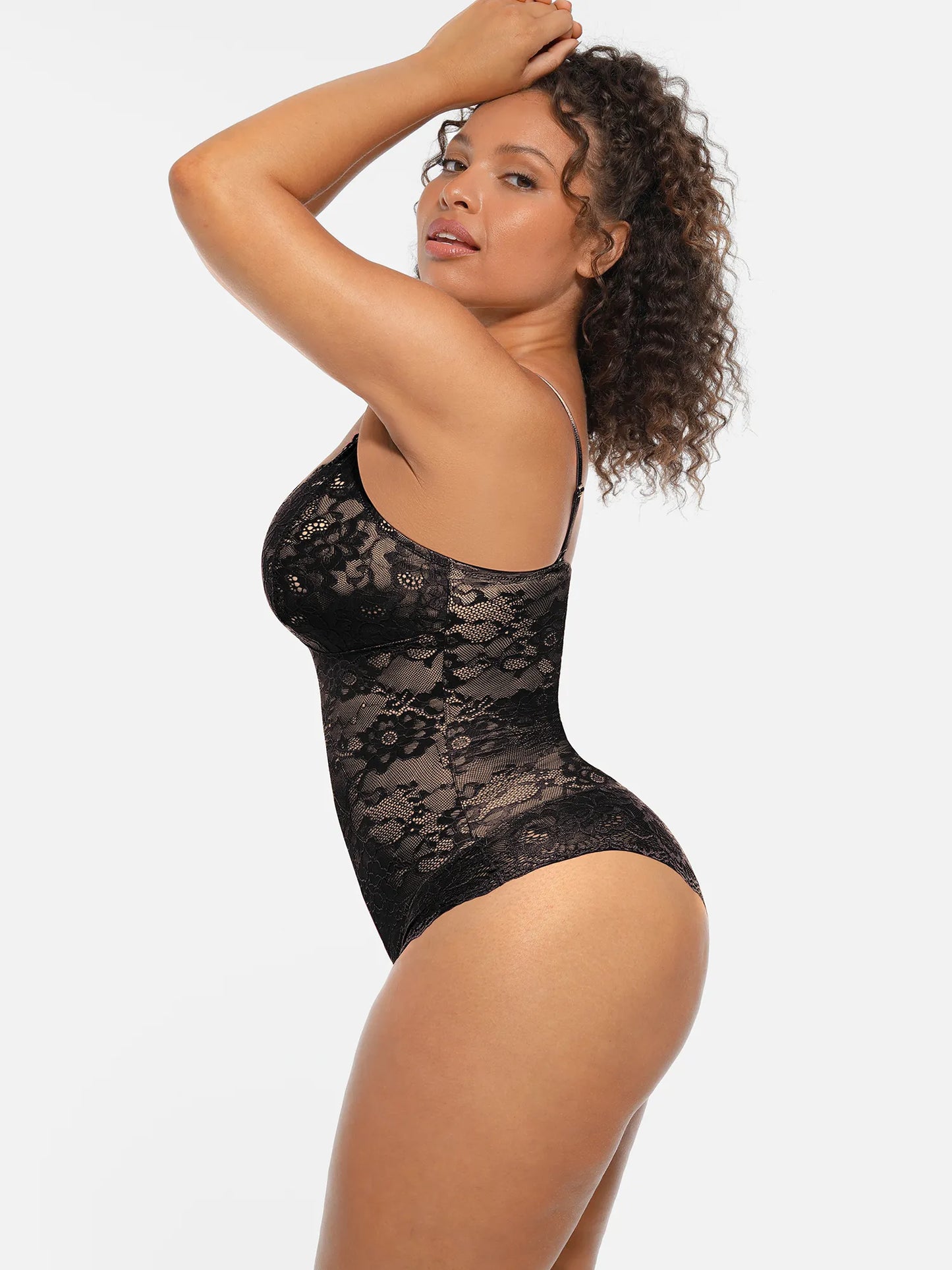 🏆LUCKYSONG® Body Moldeador de Encaje con Doble Capa y Control de Abdomen