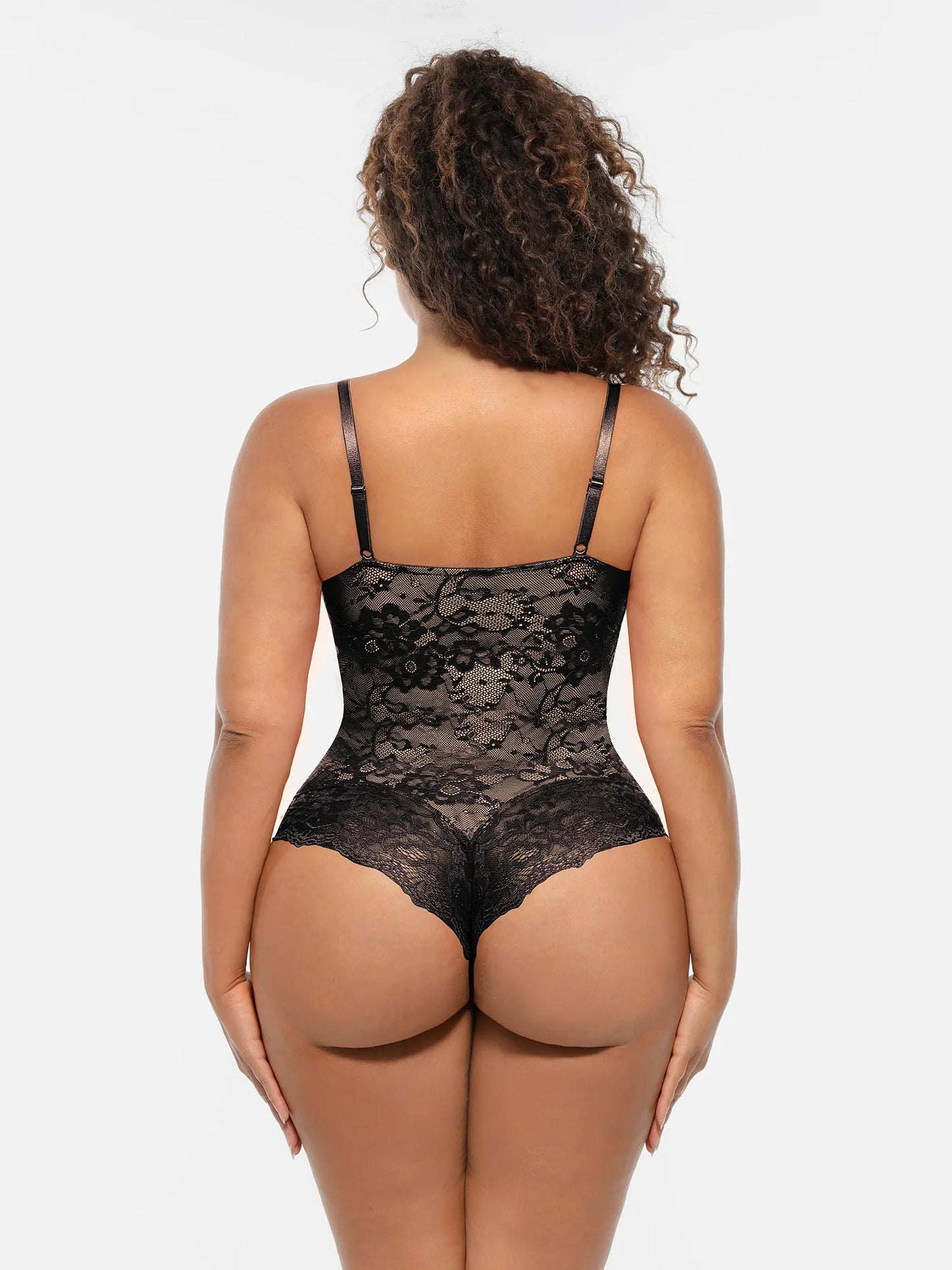 🏆LUCKYSONG® Body Moldeador de Encaje con Doble Capa y Control de Abdomen