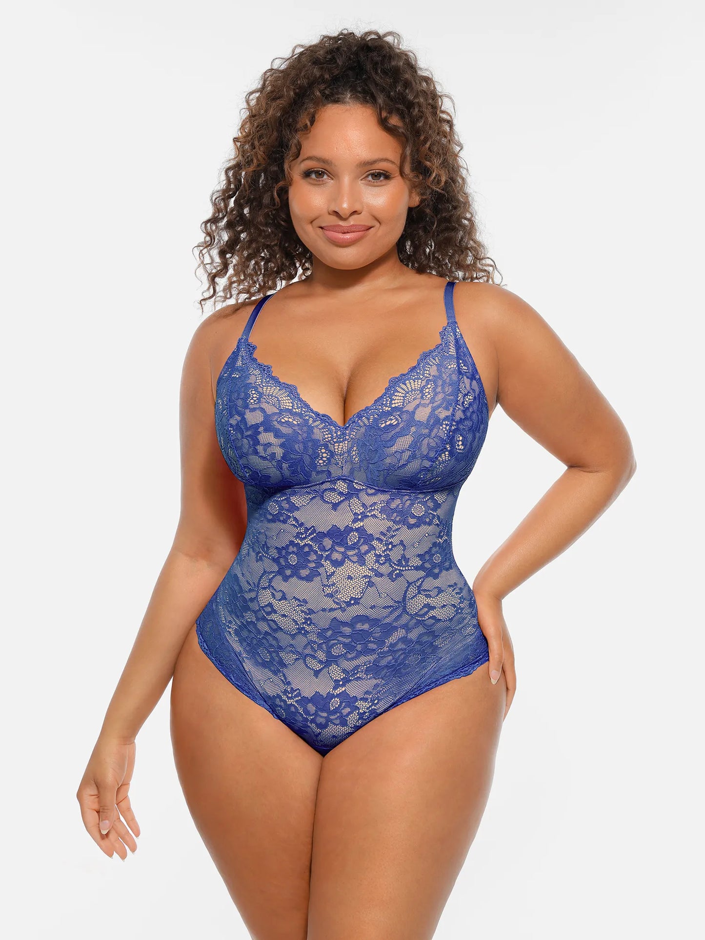 🏆LUCKYSONG® Body Moldeador de Encaje con Doble Capa y Control de Abdomen