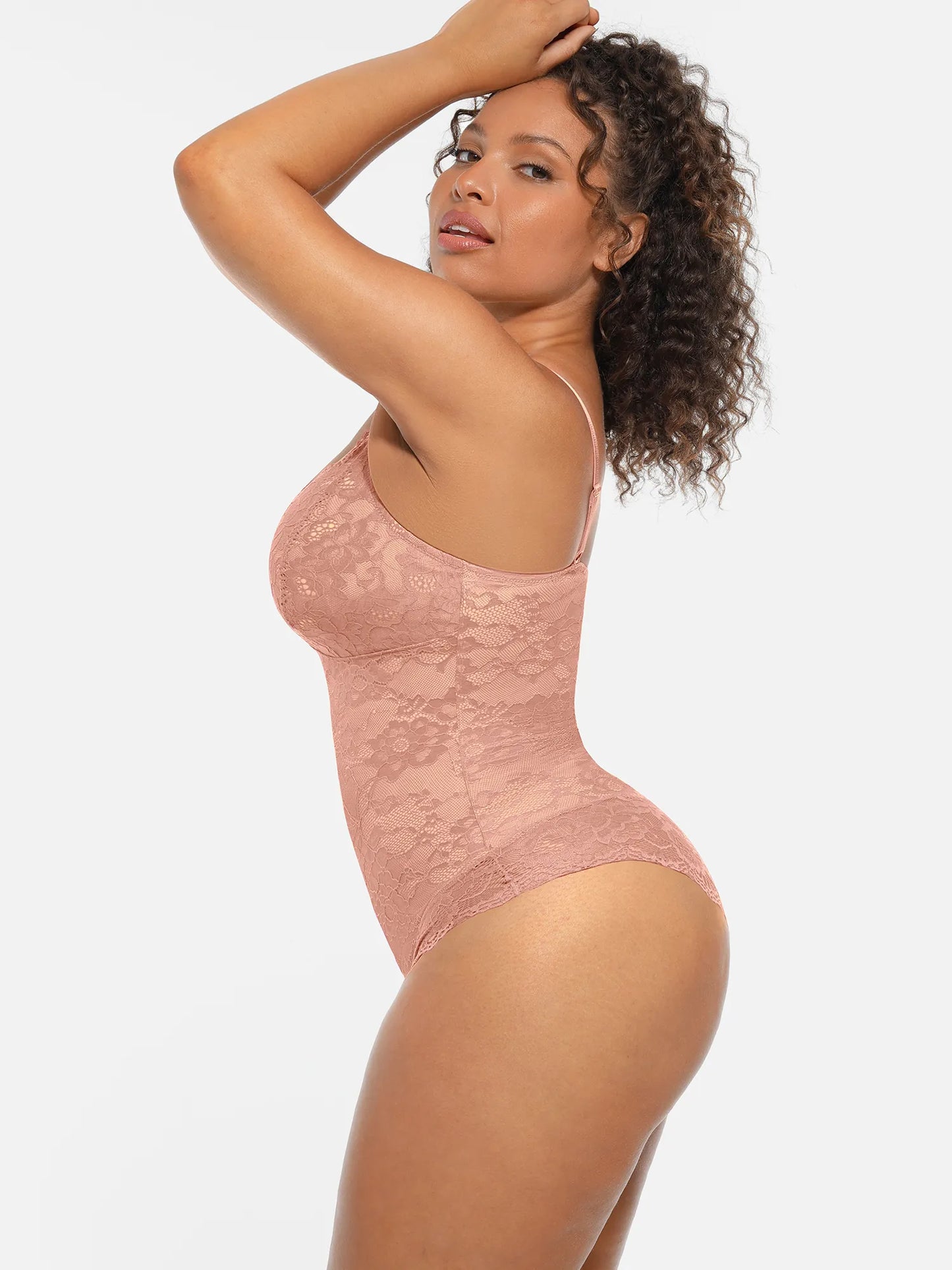 🏆LUCKYSONG® Body Moldeador de Encaje con Doble Capa y Control de Abdomen