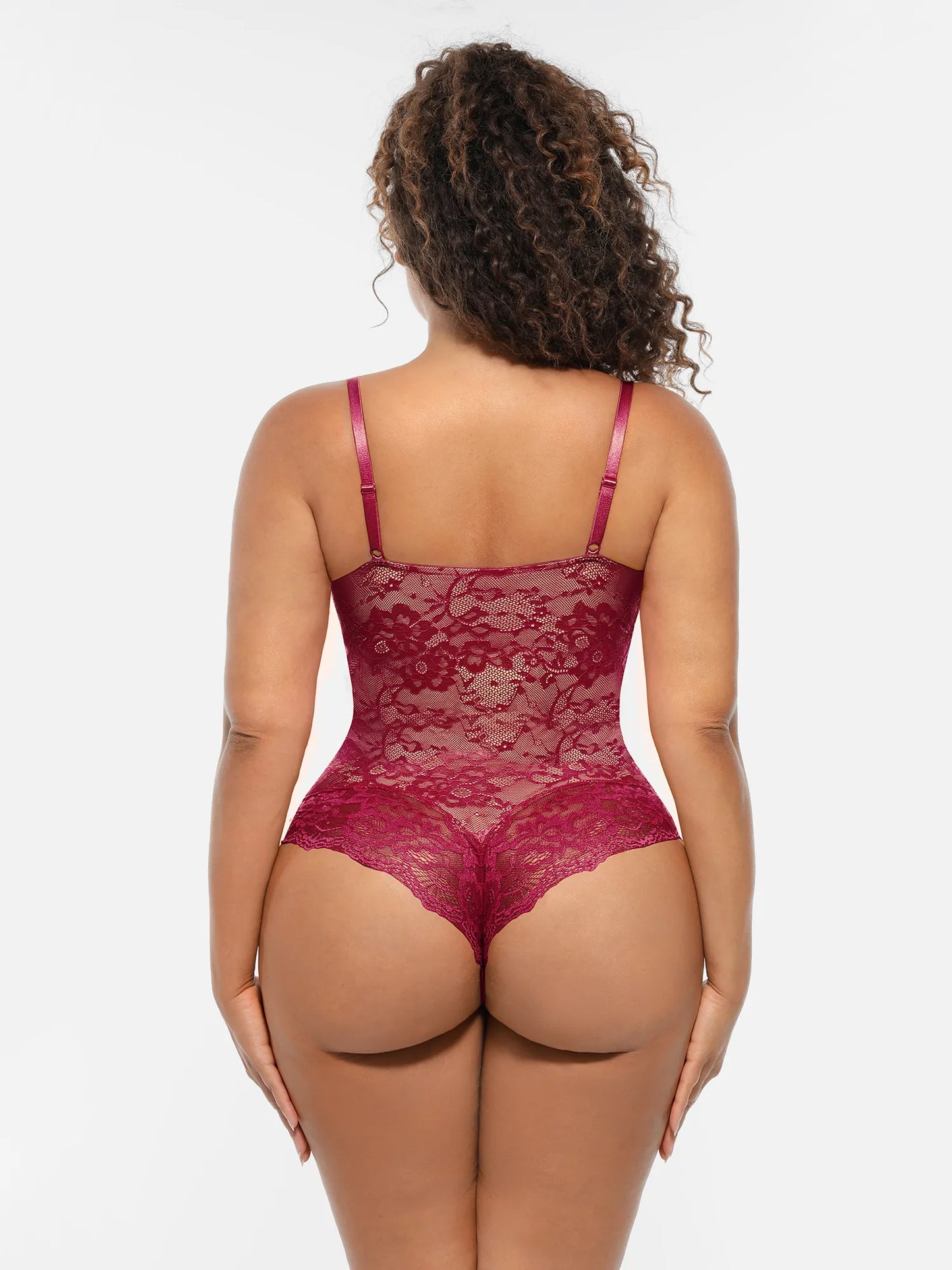 🏆LUCKYSONG® Body Moldeador de Encaje con Doble Capa y Control de Abdomen