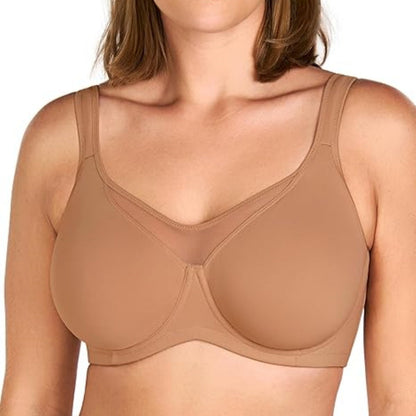 🏆LUCKYSONG® Último Día – Precio Especial 💐 Sujetador Elegante Transparente de Cobertura Completa Plus Size - Negro