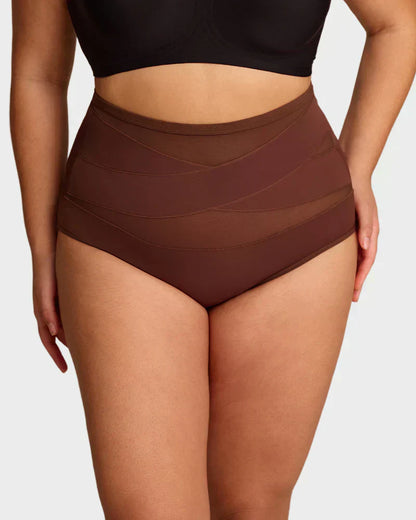 🌸 LUCKYSONG® Último Día – Compra 1 y Recibe 3 Packs ✨ Bragas Talle Alto Plus Size con Control Cruzado de Abdomen