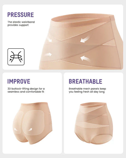 🌸 LUCKYSONG® Último Día – Compra 1 y Recibe 3 Packs ✨ Bragas Talle Alto Plus Size con Control Cruzado de Abdomen
