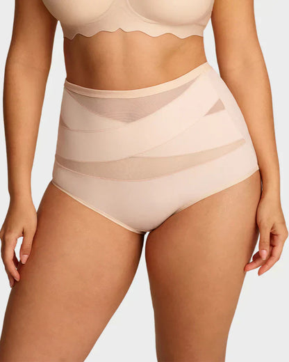 🌸 LUCKYSONG® Último Día – Compra 1 y Recibe 3 Packs ✨ Bragas Talle Alto Plus Size con Control Cruzado de Abdomen