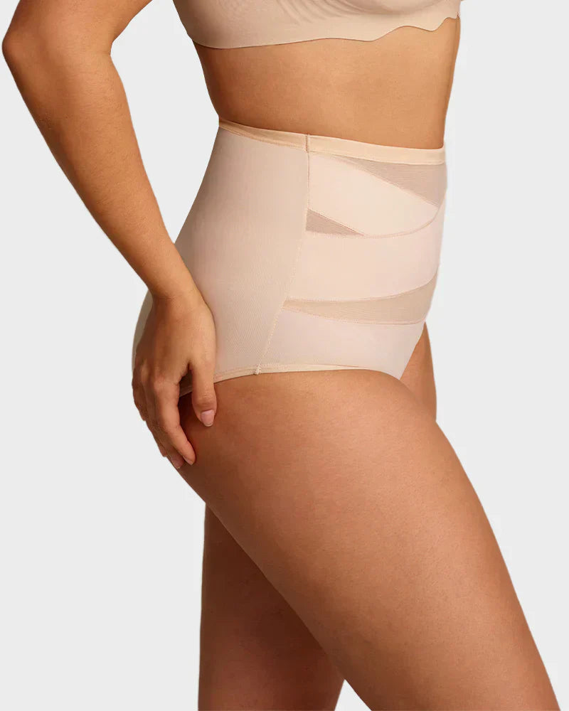 🌸 LUCKYSONG® Último Día – Compra 1 y Recibe 3 Packs ✨ Bragas Talle Alto Plus Size con Control Cruzado de Abdomen