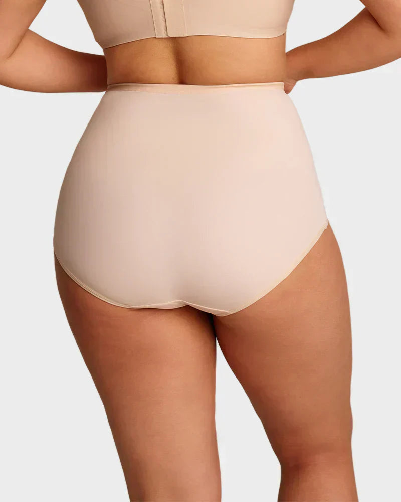 🌸 LUCKYSONG® Último Día – Compra 1 y Recibe 3 Packs ✨ Bragas Talle Alto Plus Size con Control Cruzado de Abdomen
