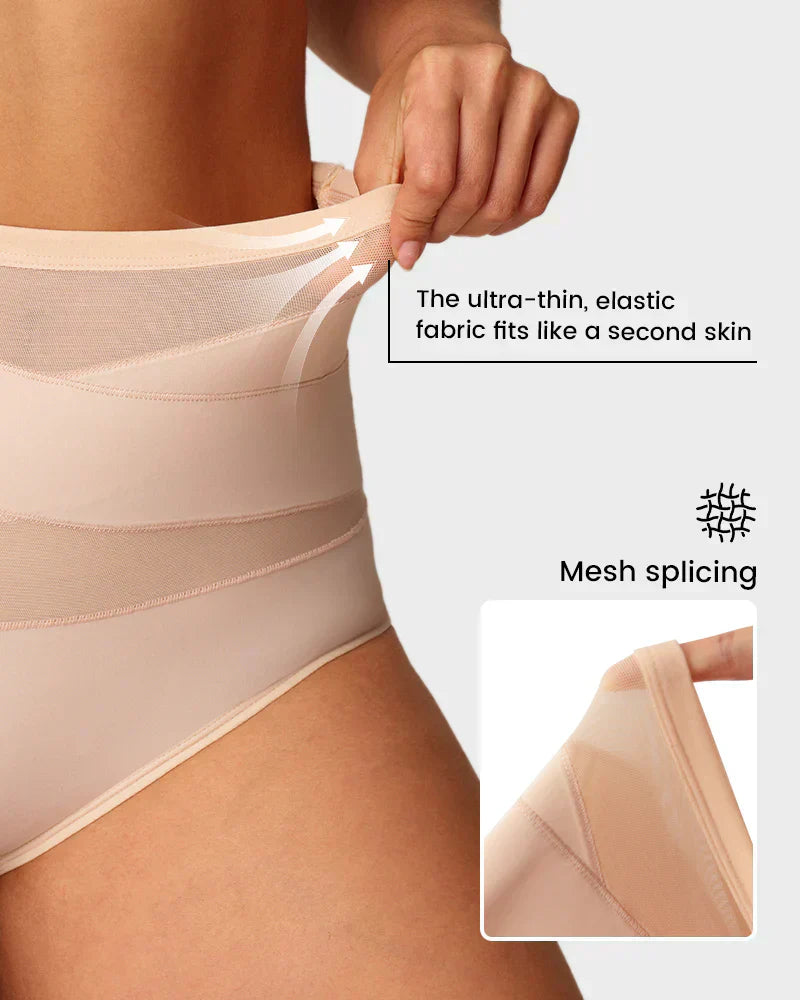 🌸 LUCKYSONG® Último Día – Compra 1 y Recibe 3 Packs ✨ Bragas Talle Alto Plus Size con Control Cruzado de Abdomen