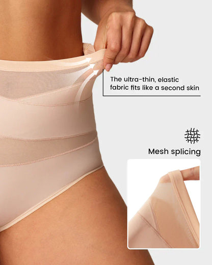 🌸 LUCKYSONG® Último Día – Compra 1 y Recibe 3 Packs ✨ Bragas Talle Alto Plus Size con Control Cruzado de Abdomen
