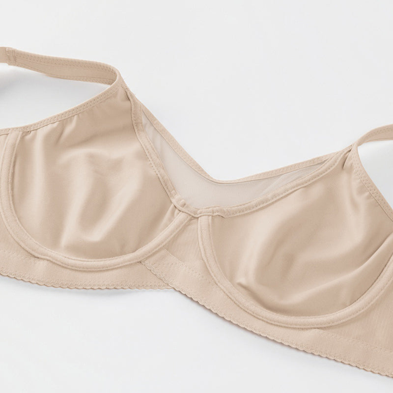 🏆LUCKYSONG® Último Día – Precio Especial 💐 Sujetador Elegante Transparente de Cobertura Completa Plus Size - Negro