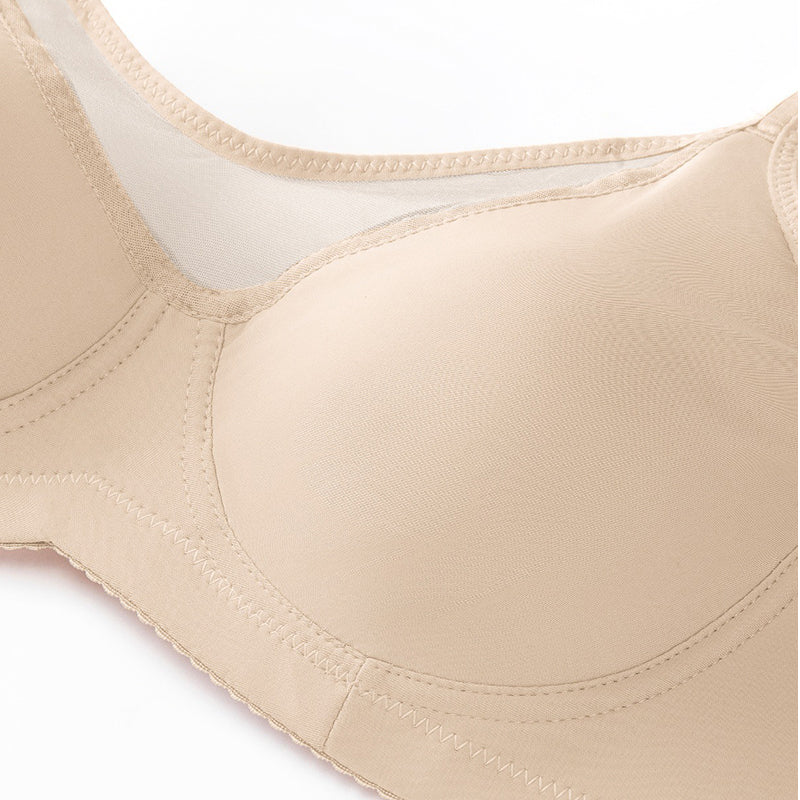 🏆LUCKYSONG® Último Día – Precio Especial 💐 Sujetador Elegante Transparente de Cobertura Completa Plus Size - Negro